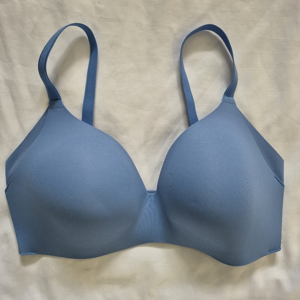 Knix WingWoman Contour Bra Chambray Blue Size 6 32DD